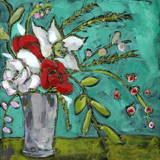 Christmas Bouquet II Canvas Art - Pamela J Wingard (24 x 24)