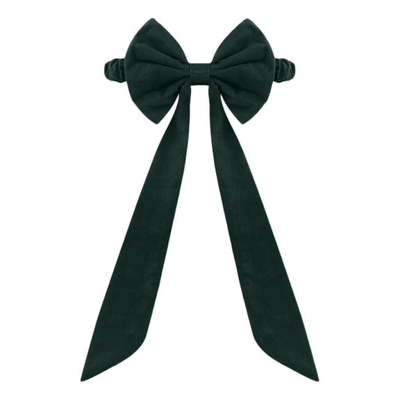 Christmas Bow Chair Back Cover Decoration Decorative Large Velet Ribbon Bow for Holiday Wedding Anivesary Party Supplies (Army Green)