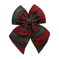 thumbnail image 1 of Christmas Bow Decoration Lattice Bow Pendants Window Decoration Christmas Tree Decoration, 1 of 6