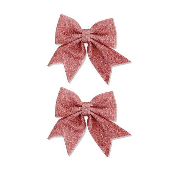 Christmas Bow Decoration, Pearl Bow Hanging Ornament Christmas Tree Decoration Glitter Bowknot Party Decor Indoor Outdoor Holiday Ornament For Home Office Wedding Celebration
