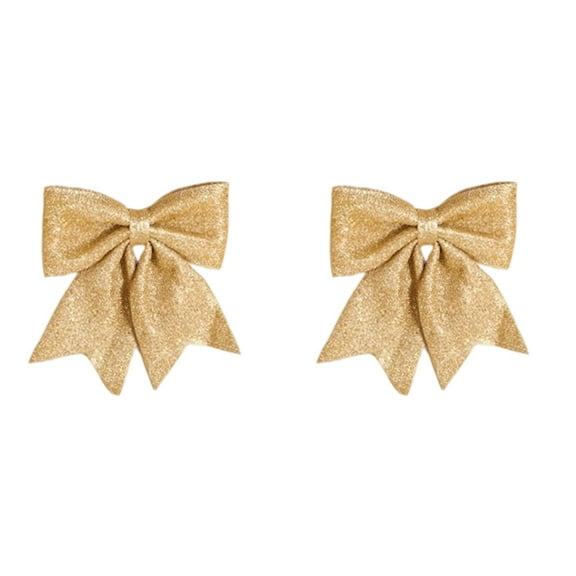 Christmas Bow Decorations Sequin Wreath Bows Christmas Tree Topper Glitter Bow Ties Xmas Decorative Bows for Home Indoor Outdoor Party Supplies and Holiday Decorations, 29x35cm