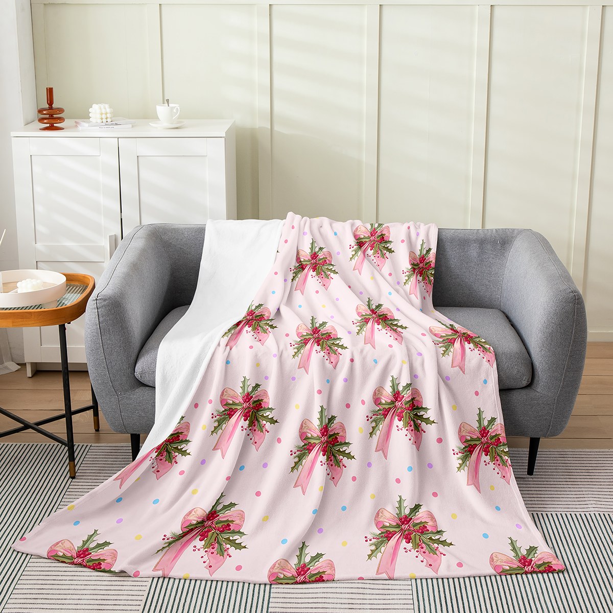 Blanket Pink Christmas