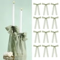 thumbnail image 1 of Christmas Bow Ribbons for Tree Decor, 12-Pack Green Gift Wrapping Bows, Large Decorative Bows for Holiday Party & Candle Decoration Green, 1 of 6