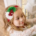 thumbnail image 1 of Christmas Bow Stretch Elastic Headband for Children and Babies Festive Holiday Hair Accessory, 1 of 3