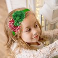 thumbnail image 1 of Christmas Bow Stretch Headband for Children Elastic Baby Headband for Holidays and Celebrations, 1 of 3