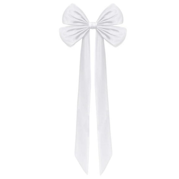 Christmas Bow Tree Topper Giant Streamer Satin Fabric Extra Large Decoration for Home Holiday Party