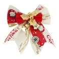 Christmas Bow With Bells Christmas Tree Bow Print Bow Ties Xmas