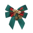 thumbnail image 1 of Christmas Bowknot Ornament – Mini Decorative Holiday Bow for Tree, Wreath, Garland, Gift Wrapping – Hanging Decoration, 1 of 5