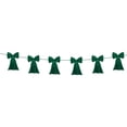 thumbnail image 1 of Christmas Bows 118.11 Inches Long Velvet Bow Garland, Double-Layer Ribbon Christmas Tree Ornaments, Mantel & Stair Railing, Wall & Door Frame Decorations, Festive Home Decor, 1 of 6