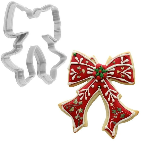 Christmas Bows Cookie Cutter 4 Inch Made in USA by WONDERTORY