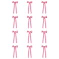 thumbnail image 1 of Christmas Bows For Gift Wrapping, 8.66 Inch Pink Pre-Tied Ribbon Bows, Holiday Wreath Gift Party Decorations 12 Pcs, 1 of 7