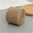 thumbnail image 1 of Christmas Bows For Gift Wrapping,Wrap Ribbon,Decorative Ribbon,Stain Wrap Ribbon Christmas Day Decorative Ribbon Imitation Hemp Wire Edge Linen Ribbon for Christmas Craft Festival Party Supply, 1 of 1