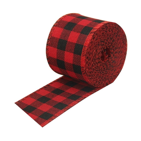 Christmas Bows For Gift Wrapping,Wrap Ribbon,Decorative Ribbon,Stain Wrap Ribbon Christmas Day Decorative Ribbon Imitation Hemp Wire Edge Linen Ribbon for Christmas Craft Festival Party Supply