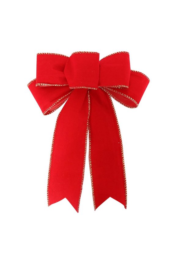 Christmas Bows Large Christmas Bows Xmas Wreath Ribbon Bows Tree Bows Decorative Burlap Bows Decorations Ornaments for Christmas New Year