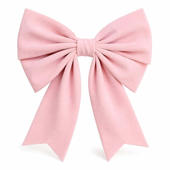 Christmas Bows, Large Velvet Bow Decorations 9.84 X 7.87 Inch, Oversized Velvet Fabric Christmas Tree Ornaments, Reusable Big Bow for Front Door Wreath, Mantel, Wedding Party Decor