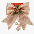 thumbnail image 1 of Christmas Bows Ornaments, Glitter Sparkly Bowknot for Xmas Tree Hanging Decoration Party Home Wreaths Gift Wrapping, 1 of 2