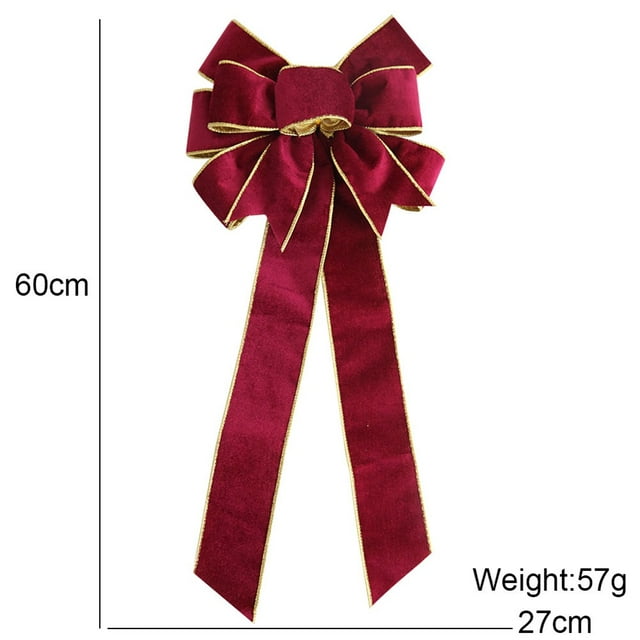 Christmas Bows Outdoor Decorations, Large Christmas Tree Topper Bow ...