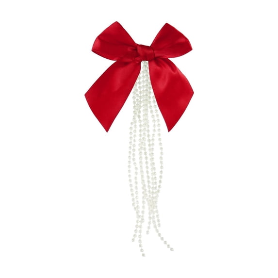 Christmas Bows, Oversized Soft Cloth Bow Ornament for Christmas Tree, Wreath, Gift Box, Wedding, Holiday Party Decoration, Eye-Catching Festive Decor, 10.23 X 5.91 Inches