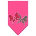 thumbnail image 1 of Christmas Bows Rhinestone Bandana Bright Pink Large, 1 of 1