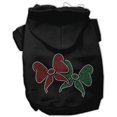 thumbnail image 1 of Christmas Bows Rhinestone Hoodie Black M - 12, 1 of 1