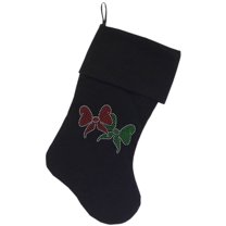 Christmas Stocking Rhinestone, "Christmas Bows"