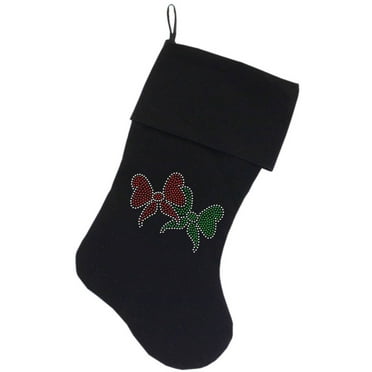 Christmas Stocking Rhinestone, "Christmas Bows"
