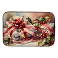 thumbnail image 1 of Christmas Bows & Ribbons Dish Drying Mat 14 in x 21 in, 1 of 5