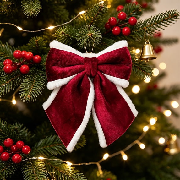 Christmas Bows Suitable For Christmas Tree Wreath Arrangement Gift Box Decoration Bow Ornaments