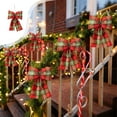 thumbnail image 1 of Christmas Bows for Wreath Red Christmas Bows Outdoor Christmas Plaid Bow Pendant Hanging Decoration for Christmas Garland Tree,Crafts,Gift Wrapping Window Decoration Christmas Tree Decoration, 1 of 6
