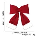 thumbnail image 1 of Christmas Bows for Wreaths,Red Velvet Christmas Bows,Christmas Tree Topper Bows with Long Streamers,Large Christmas Bows Outdoor,Red Christmas Bows for Winter Christmas Party Favor Home New Year, 1 of 9