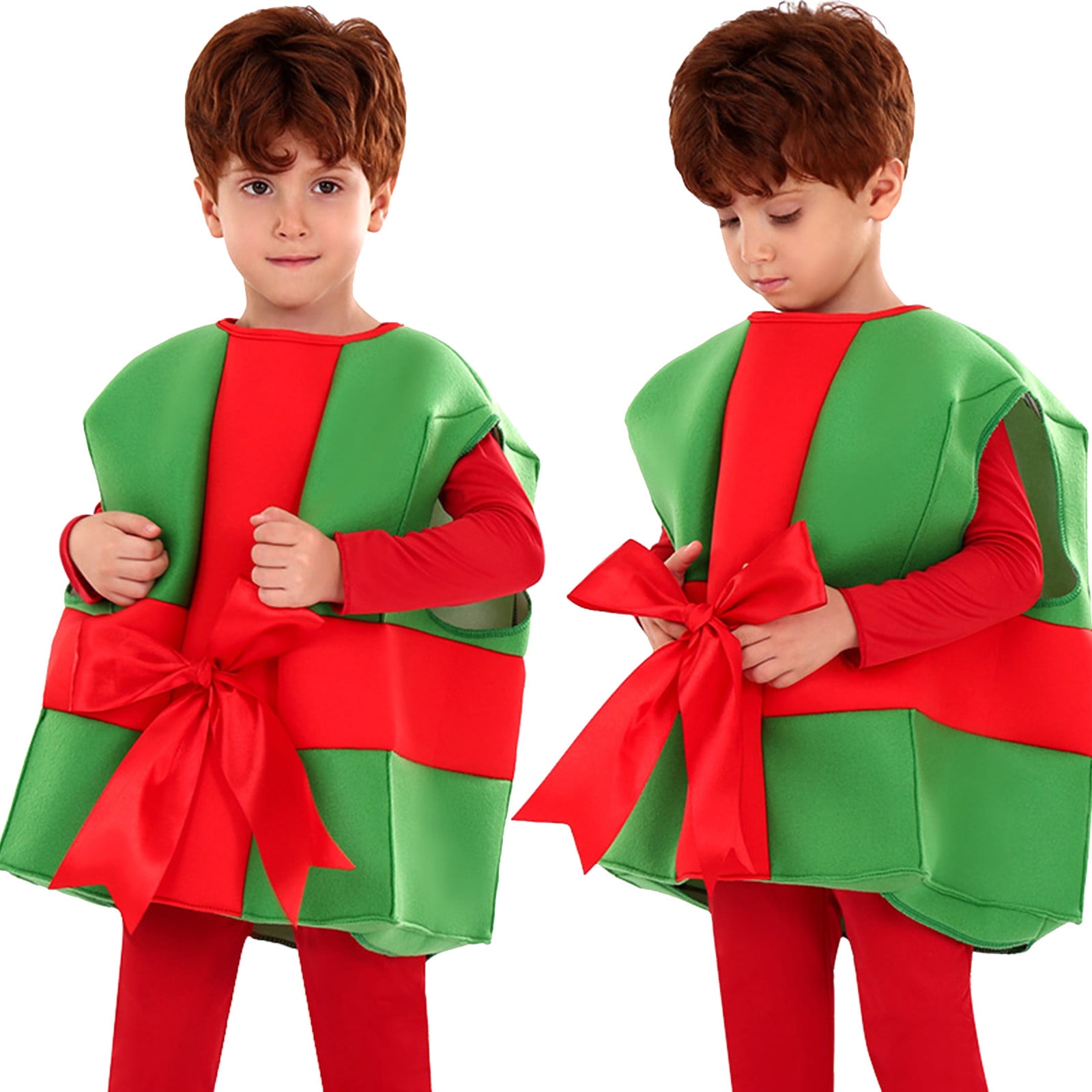 Christmas Box Costume Boy Girl Christmas Box Present Costume Sleeveless Gift  Box Costume Dress Up Outfit - Walmart.com