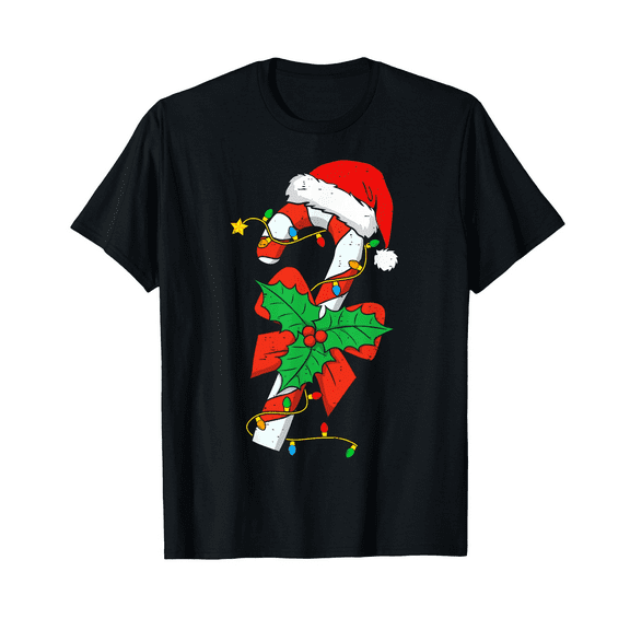 Christmas Boys Shirt – Candy Cane Christmas Graphic Tee for Kids Holiday Wear