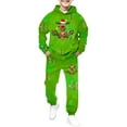 thumbnail image 1 of Christmas Boys Themed Print Hoodie and Jogger Pants Outfit 2 Piece Warm Loungewear for Holiday Kids Playwear Fit Youth Apparel, 1 of 7