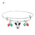 thumbnail image 1 of Christmas Bracelet For Women Girls Thanksgiving Holiday Santa Expandable Crystal Bracelet Jewelry Mother's Day Birthday Anniversary Gifts for Mom Of The Day, 1 of 2