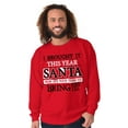 thumbnail image 1 of Christmas Bring It This Year Santa Unisex Plus Fleece Graphic Sweatshirt Brisco Brands 5X, 1 of 4
