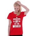 thumbnail image 1 of Christmas Bringing Joy to the World Womens Slim Fit Graphic Tee Brisco Brands M, 1 of 4
