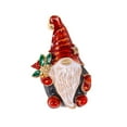 thumbnail image 1 of Christmas Brooch Pins Santa Brooch Crystal Enamel Pin Lovely Christmas Jewelry Gift for Xmases Holiday Party Celebration, 1 of 8