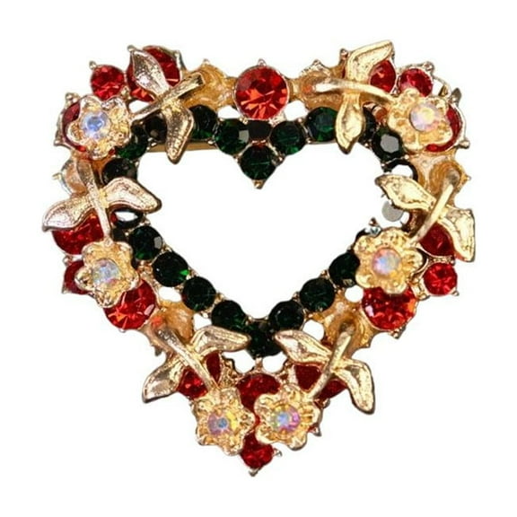 Christmas Brooch Set Holiday Collection Alloy Enamel Pin Santa Snowflake Gift Box Festive Party Wear Elegant Gift for Women