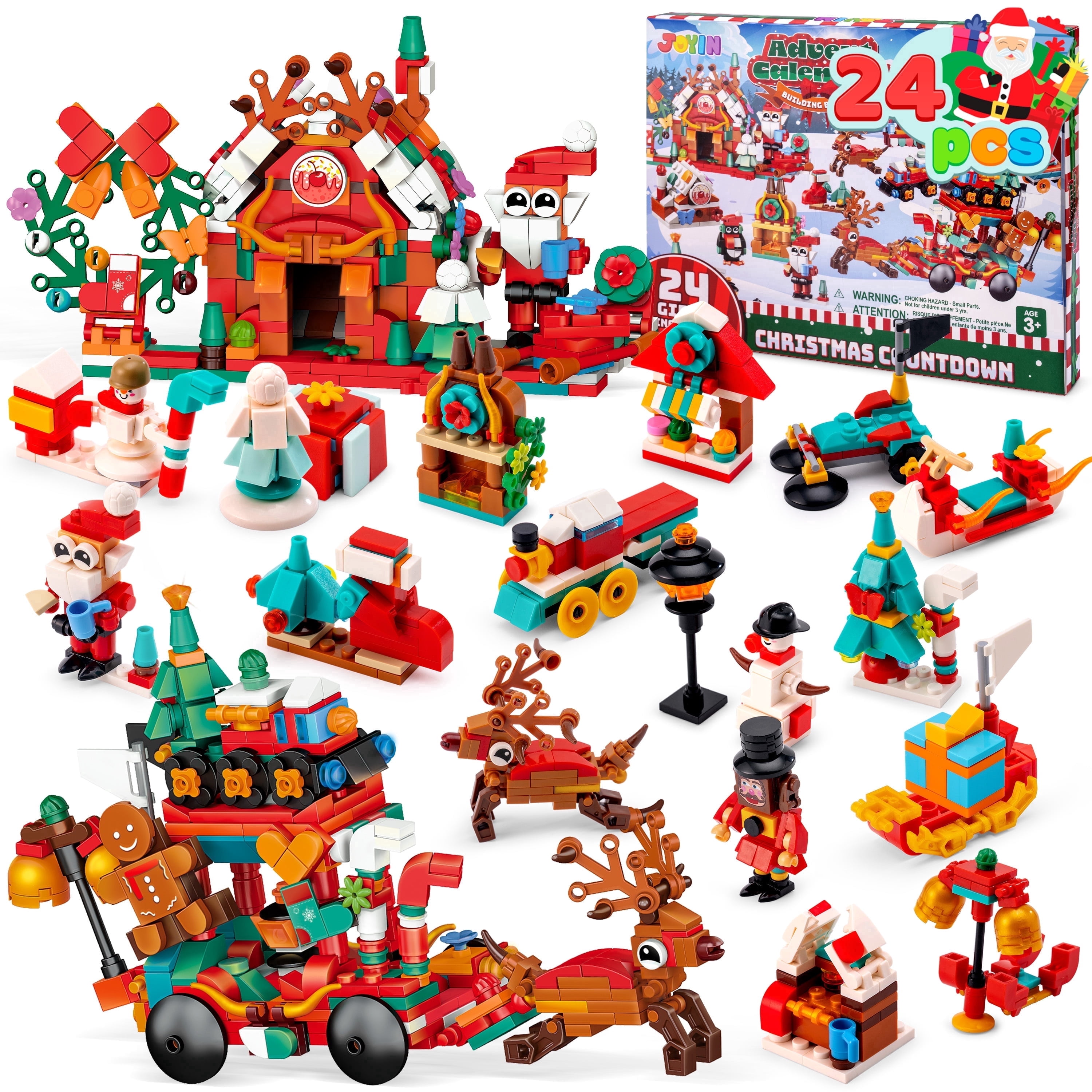 Joyfy 2026 Christmas Advent Calendar Building Blocks Set, 24 Days