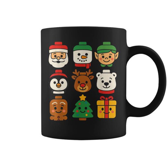 Christmas Building Brick Santa Elf Snowman Xmas Boys Girls Coffee Mugs