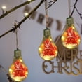 thumbnail image 1 of Christmas Bulb Lights with Flower, Transparent Christmas Ball Lights Hanging Ornaments, Battery Operated LED Lights, Glass DIY Light Bulb with Rope for Xmas Tree Thanksgiving Wedding Party Decoration, 1 of 6