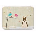 thumbnail image 1 of Christmas Bull Terrier Dark Brindle Machine Washable Memory Foam Mat, 1 of 1