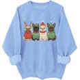 thumbnail image 1 of Christmas Bulldog Sweatshirt French Bulldog Christmas Shirts Santa Lights Xmas Sweatshirts, Dog Lover Christmas Gifts, 1 of 5