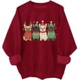 thumbnail image 1 of Christmas Bulldog Sweatshirt French Bulldog Christmas Shirts Santa Lights Xmas Sweatshirts, Dog Lover Christmas Gifts, 1 of 5