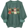 thumbnail image 1 of Christmas Bulldog Sweatshirt French Bulldog Christmas Shirts Santa Lights Xmas Sweatshirts, Dog Lover Christmas Gifts, 1 of 5