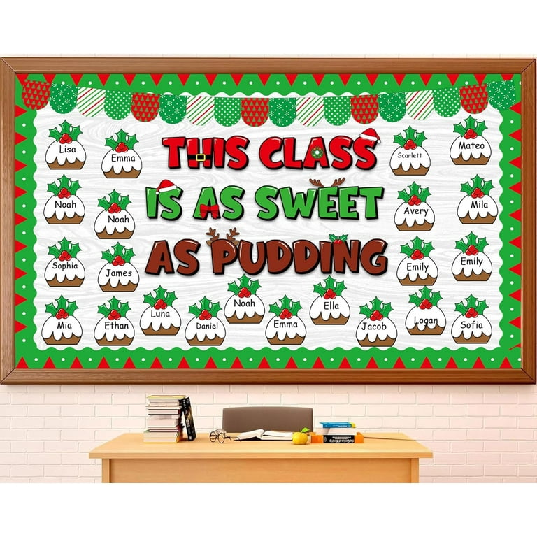200-Piece Christmas Bulletin Board Cutouts – Winter Alphabet & Number Decor For Classroom, Home, DIY