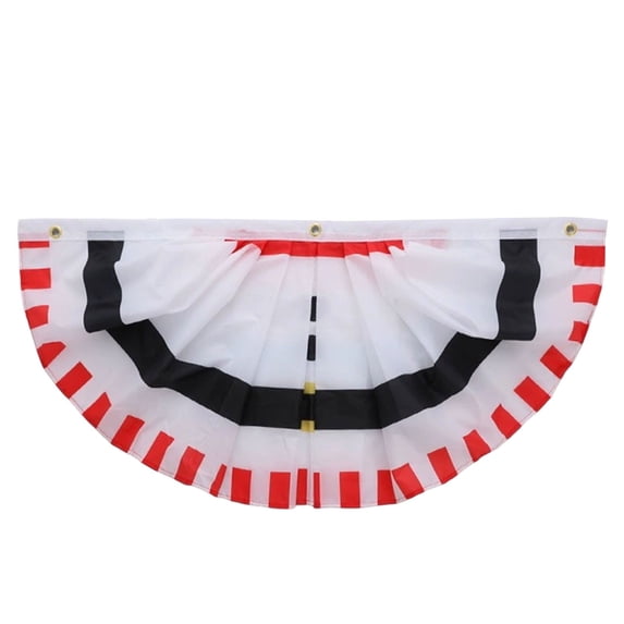 Christmas Bunting,Christmas Theme Pleated Half‑Fan Bunting Banner,Xmas Printed Half Fan Banner Flag,Xmas Printed Half‑Fan Banners,Christmas Fan Shaped Pennant for Porch,Patio,Party Decor