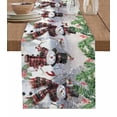 thumbnail image 1 of Christmas Burlap-Cotton Table Runner 70 Inches Long,Xmas Snowman Botanical Snowflake Farmhouse Table Runners,Outdoor Dining Tablecloths Decor for Baby Shower Party Wedding 13x70, 1 of 9