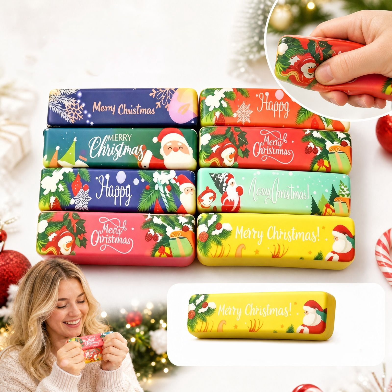 Christmas Butter Squishy 1 Pack, Squeeze Stress Relief Fidget Toy ...