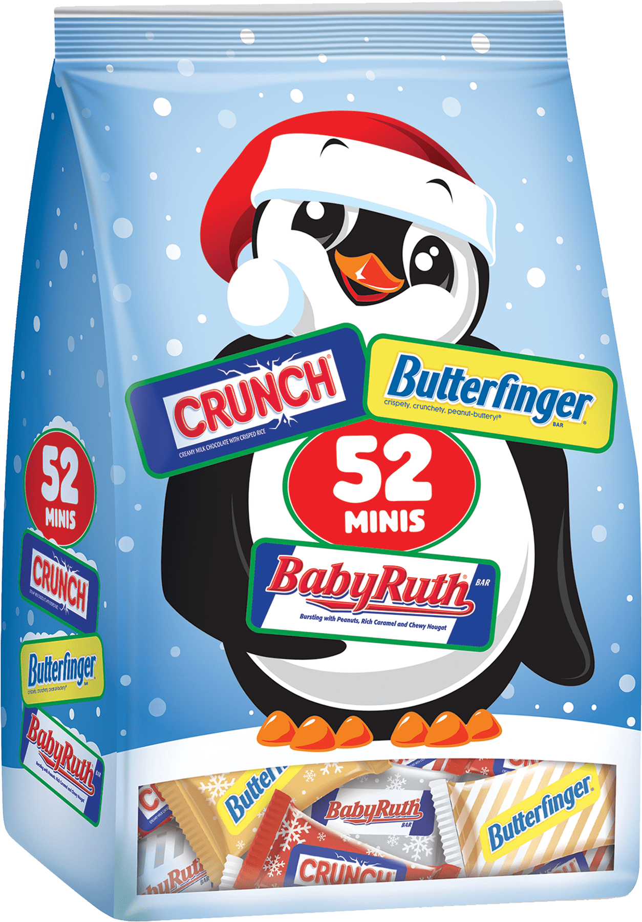 Christmas Butterfinger Crunch & Baby Ruth Minis Assorted Candy Variety